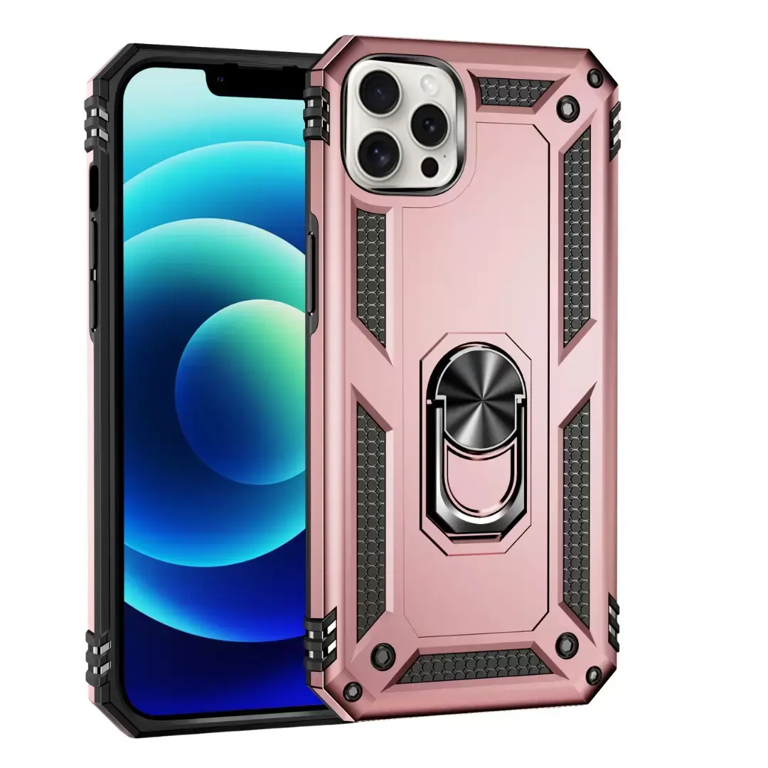 iPhone 13 Pro Max 2in1 Ring Case Rose Gold